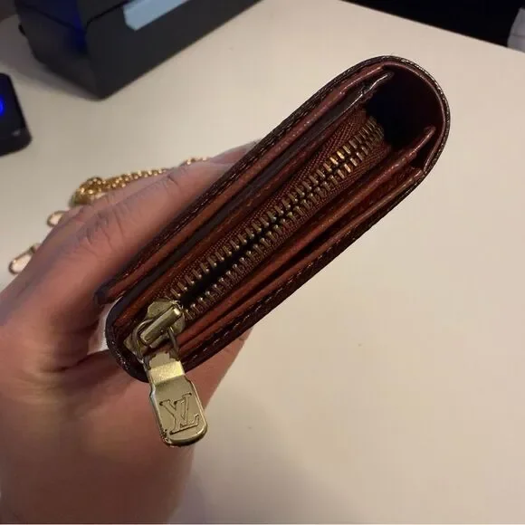 Louis Vuitton Tresor wallet in Monogram free Gold Chain - Picture 10 of 14